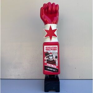Revolution Brewing A Little Crazy, Belgian Style Pale Ale Tap Handle.